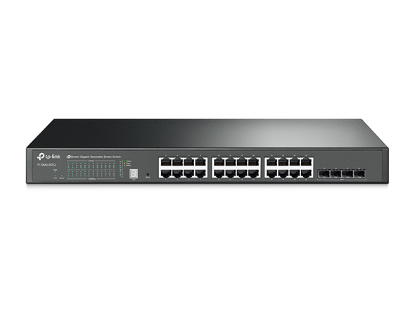 JetStream 24-Port Gigabit Stackable Smart Switch with 4 10GE SFP+ Slots 1