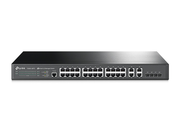 JetStream 24-Port 10/100Mbps + 4-Port Gigabit L2 Managed Switch 1