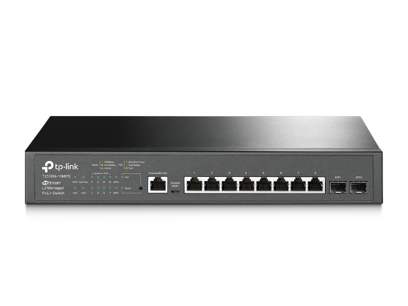 JetStream 8-Port Gigabit L2 Managed PoE+ Switch with 2 SFP Slots 1