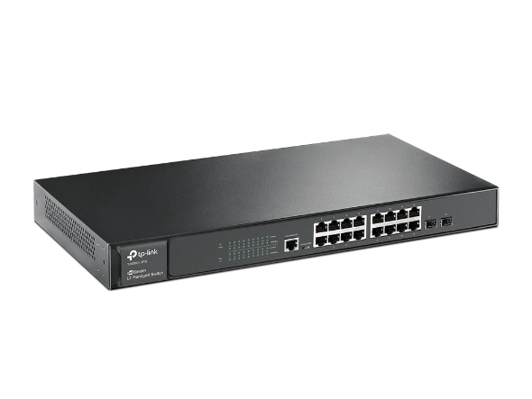 T2600G-18TS | JetStream 16-Port Gigabit L2 Managed Switch with 2