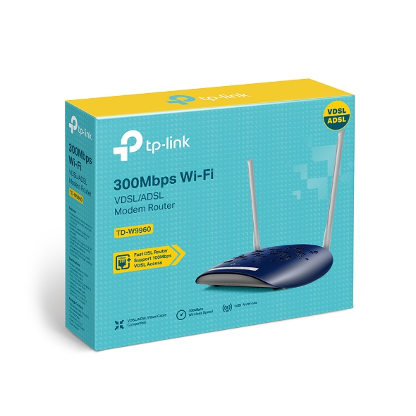 Modem Router Fibra Optica TD-W9960 Tp-Link 300mps – Almayor