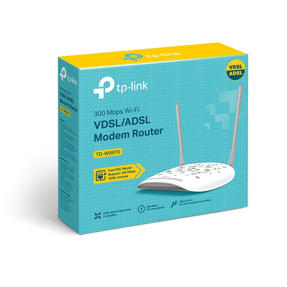 Tp - Link 300Mbps Wireless N USB VDSL/ADSL Modem Router – New World