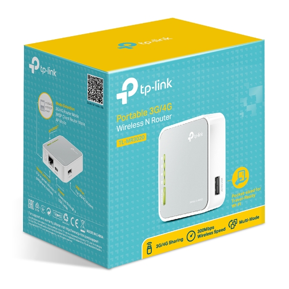 TP-LINK TL-MR3020 Routeur WiFi N 150Mbps compatible 3G/3G+/4G