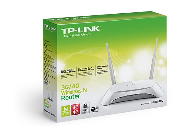 TL-MR3420, Routeur 3G/4G WiFi N 300 Mbps (pour clé 3G / 4G)