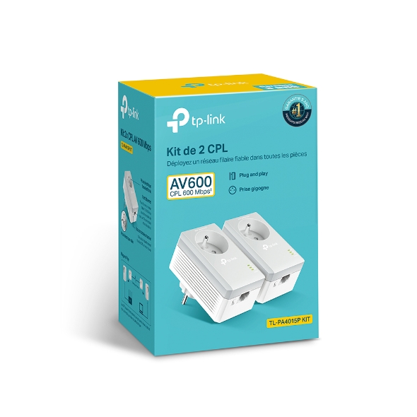 Prise CPL Wi-Fi 600 Mb/s - blanc