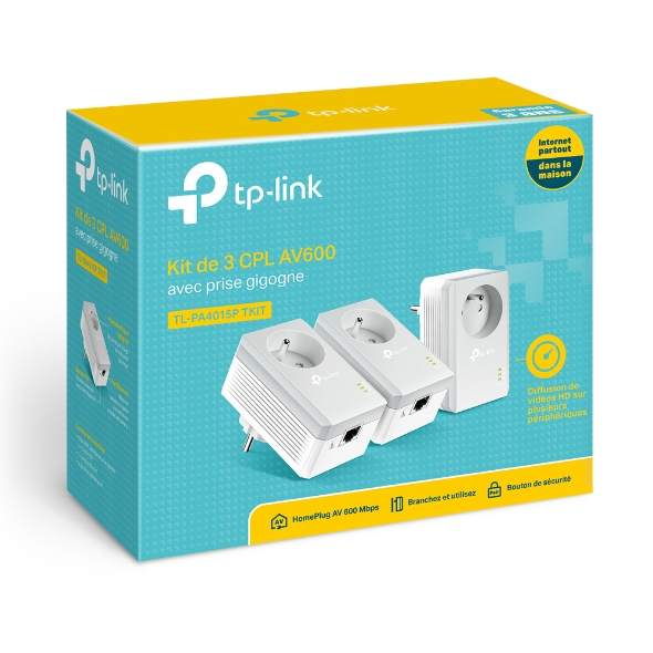 Adaptateur CPL TP-LINK TL-PA4015PTKIT Pack 3 CPL - 500 Mbps Pas