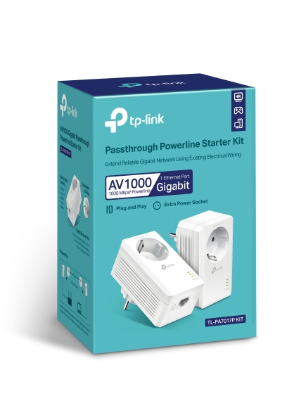 TP-Link TL-PA7017P AV1000 Gigabit Passthrough TL-PA7017P KIT B&H