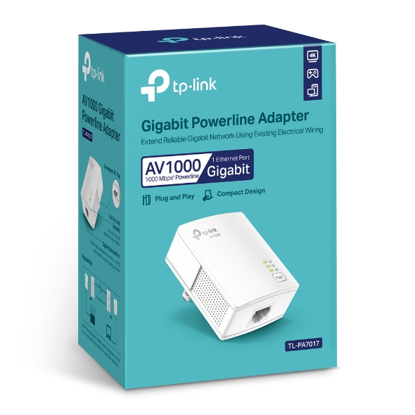 TP-Link AV1000 Gigabit Powerline Adapter (TL-PA7017) – Network Hardwares