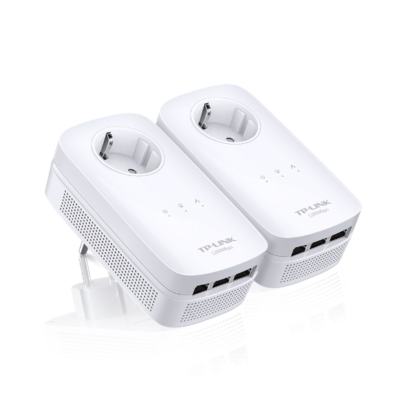 Kit de Adaptadores Powerline AV1300 con Puertos Gigabit y Enchufe Incorporado 1