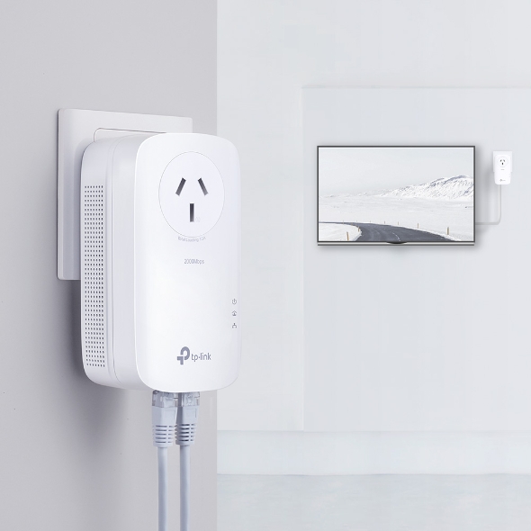 AV2000 2-Port Gigabit Passthrough Powerline Starter Kit 4