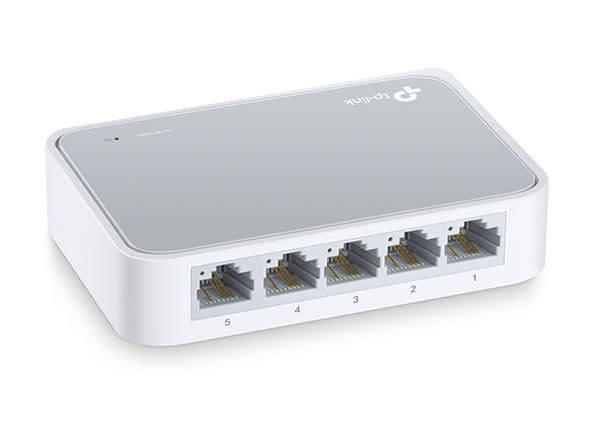 Commutateur de Réseau Hub 5 Ports RJ45 Lan Ethernet 10/100 Mbps Mini  Compact