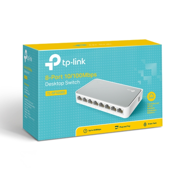 TL-SF1008D | 8ポート 10/100Mbpsデスクトップ スイッチ | TP-Link 日本