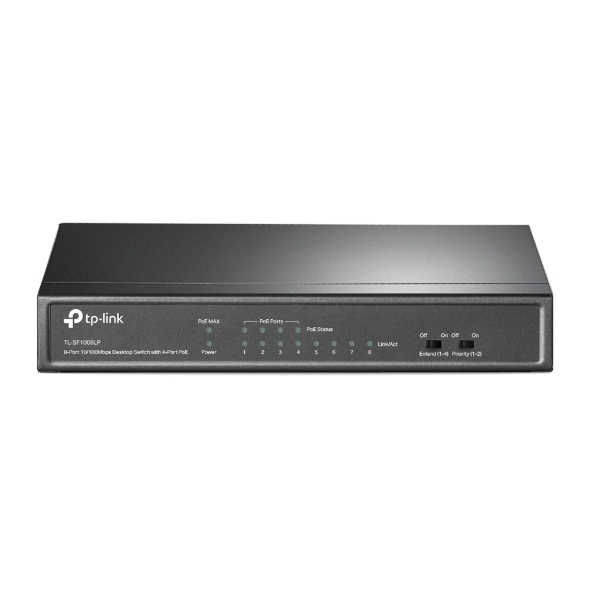 8-Port 10/100Mbps Desktop Switch with 4-Port PoE 1