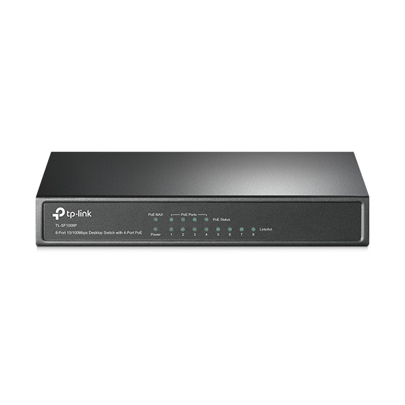 8-Port 10/100Mbps Desktop PoE Switch with 4-Port  1