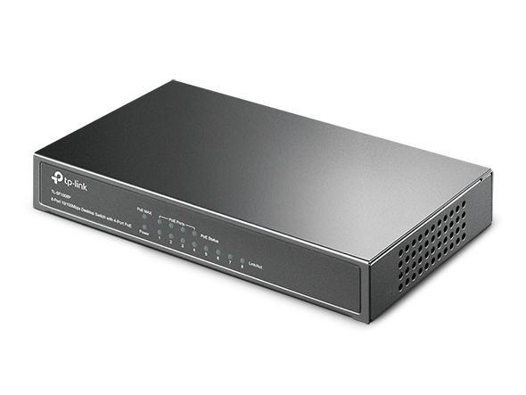 TL-SF1008P | 8-Port 10/100Mbps Desktop Switch with 4-Port PoE | TP-Link