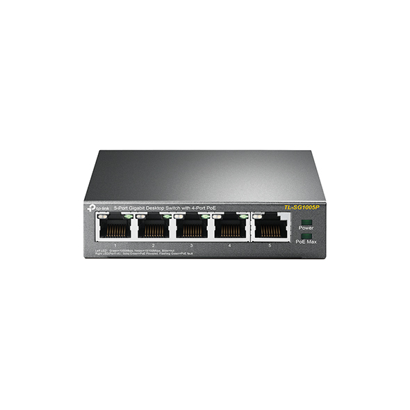 Switch de bureau 5 ports Gigabit avec 4 ports PoE 1