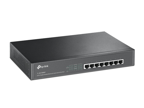 8-Port Gigabit Desktop/Rackmount Switch with 8-Port PoE+