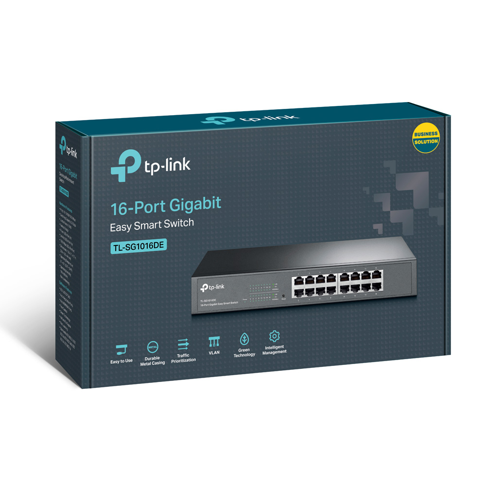 TL-SG1016DE | Easy Smart гигабитный 16‑портовый коммутатор | TP-Link Россия