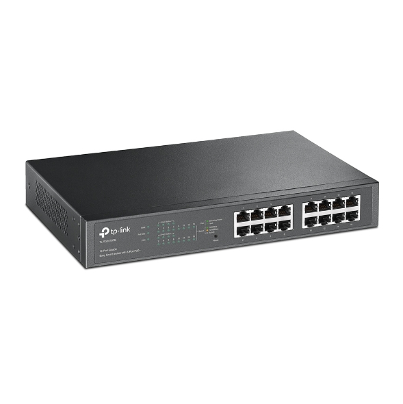 16-Port Gigabit Easy Smart Switch with 8-Port PoE+ 