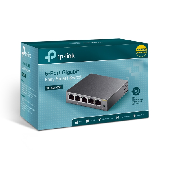 TP-Link TL-SG105E 5-Port Gigabit Easy Smart Switch