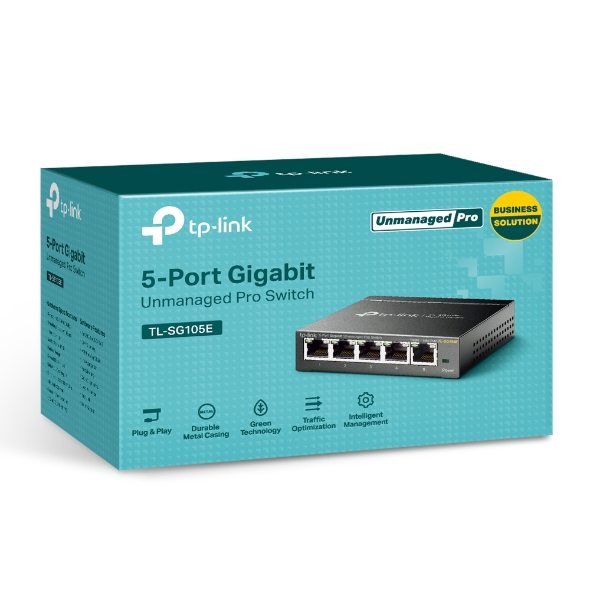 TP-Link SG105 Switch 5 Puertos Gigabit 10/100/1000 Mbps Metálico