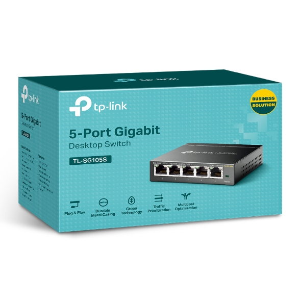 FS switch Gigabit RJ45 no administrable de 5 puertos, escritorio o montaje  en pared -  España