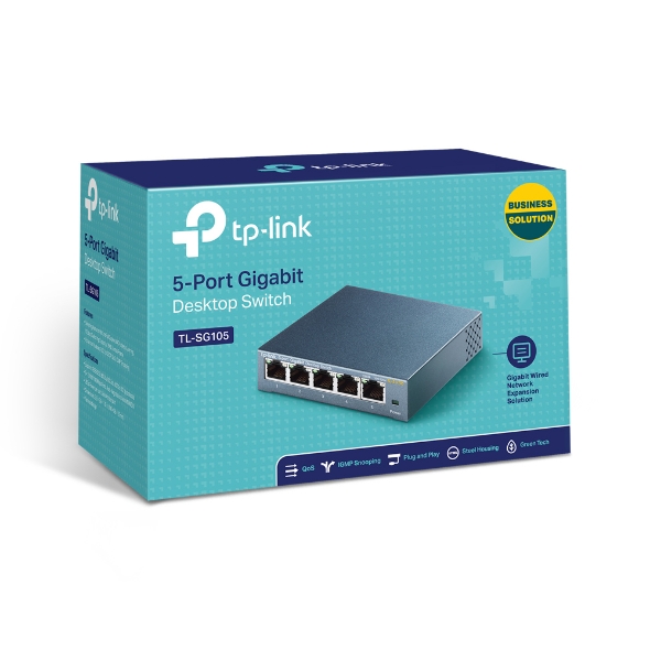 Tp-Link 5-Port Gigabit Desktop Switch (TL-SG105) - Mile High DJ Supply