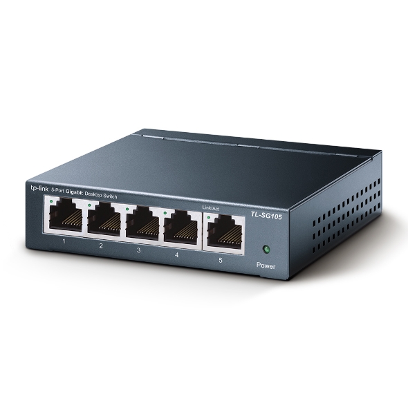 5 Port Gigabit Ethernet Switch 10/100/1000 Mbps 