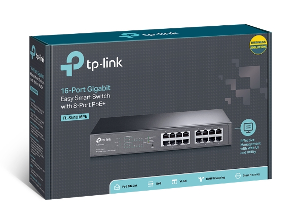 16 Port PoE Plus Switch