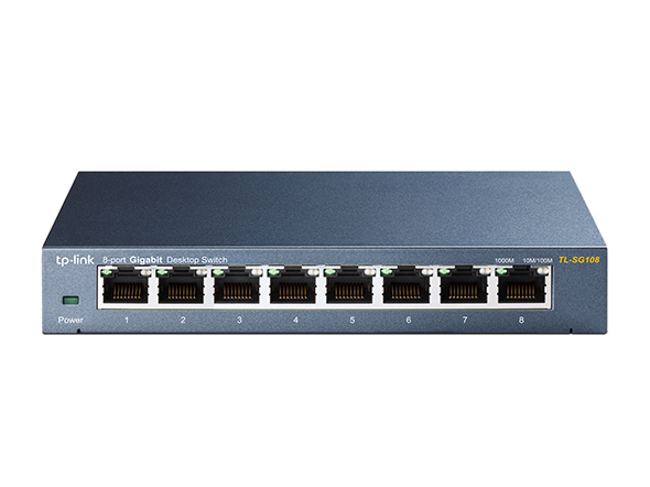 8-Port 10/100/1000 Mbps Desktop Gigabit Ethernet Unmanaged Switch