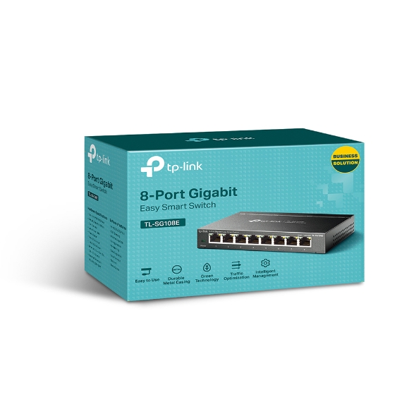 SWITCH TP-LINK TL-SG108, 8 PUERTOS RJ-45 GBE 10/100/1000 MBPS (1730502178)