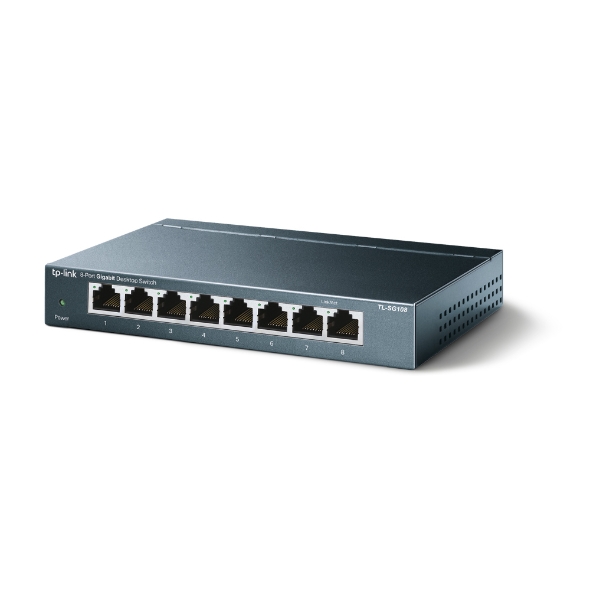 Switch para sobremesa Tp-Link con 8 puertos Gigabit –