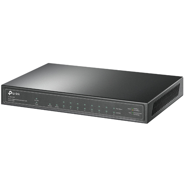 TL-SG1210P, 10-Port Gigabit Desktop Switch with 8-Port PoE+