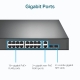 Switch cu 18 Porturi Gigabit cu Montare în Rack cu 16 PoE + 6