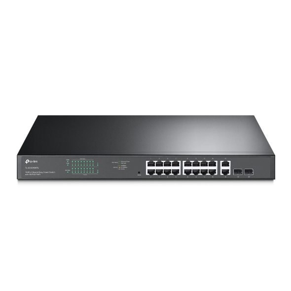 18-Port Gigabit Easy Smart Switch with 16-Port PoE+ 1