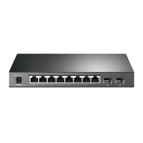 Switch non manageable 8 ports Ethernet PoE+ gigabit et SFP Fibre