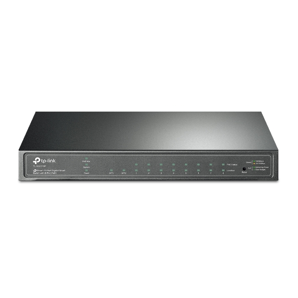 JetStream 10-Port Gigabit Smart Switch with 8-Port PoE+ 1