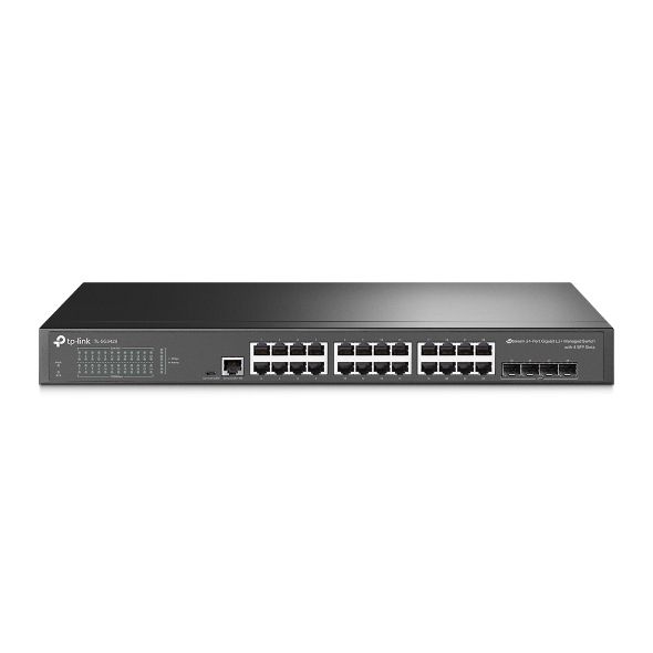 JetStream 24-Port Gigabit L2+ Managed Switch with 4 SFP Slots 1