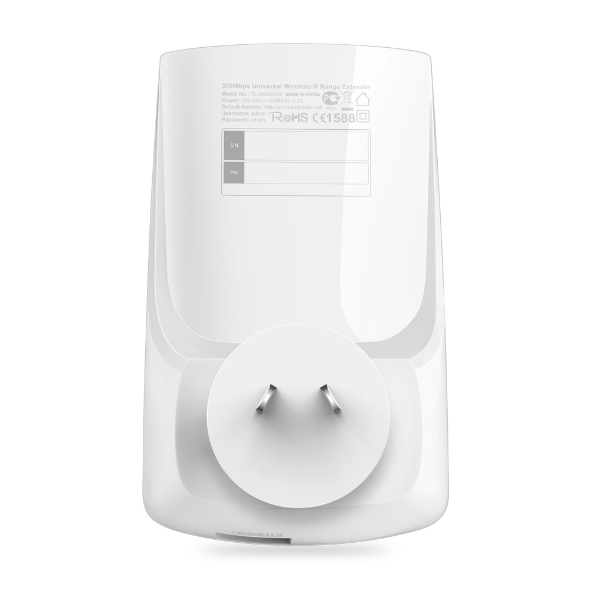 TP-LINK 300Mbps Universal Wi-Fi Range Extender (TL-WA850RE) - The