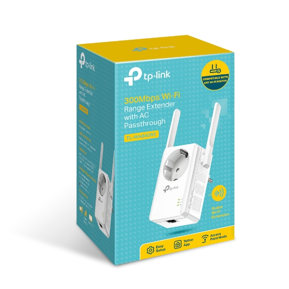Усилитель сигнала Wi‑Fi N300 со встроенной розеткой 5