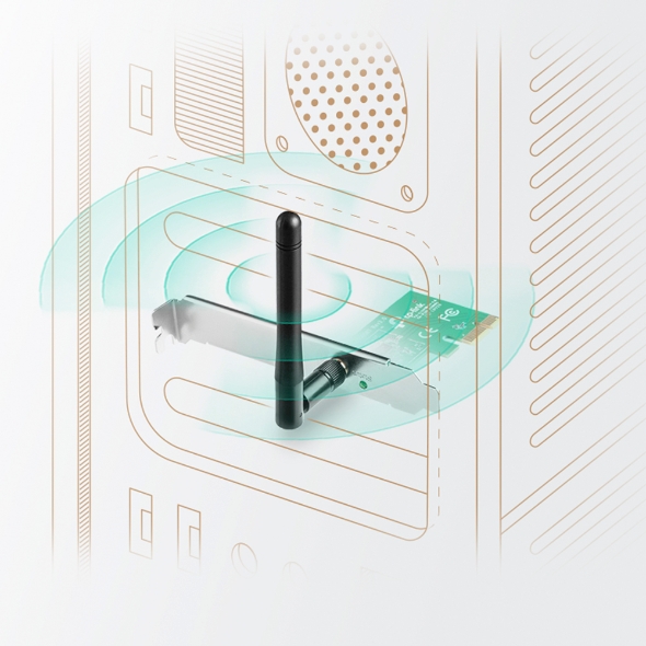 Адаптер PCI Express с поддержкой Wi-Fi N150 5