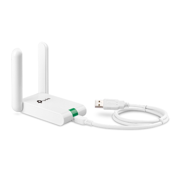 TP-Link TL-WN722N Adaptateur USB Wi-FI à Gain Elevé 150 Mbps Antenne  Détachable 4dBi Noir/Blanc & Clé WiFi Puissante N150 Mbps, Nano Adaptateur  USB