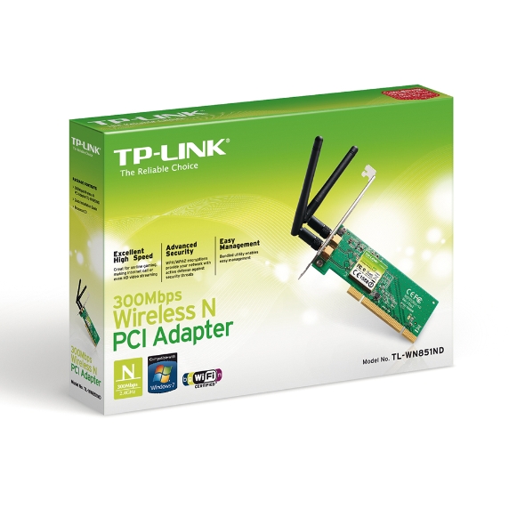 TL-WN851ND | Беспроводной Сетевой PCI-Адаптер Серии N, Скорость До.