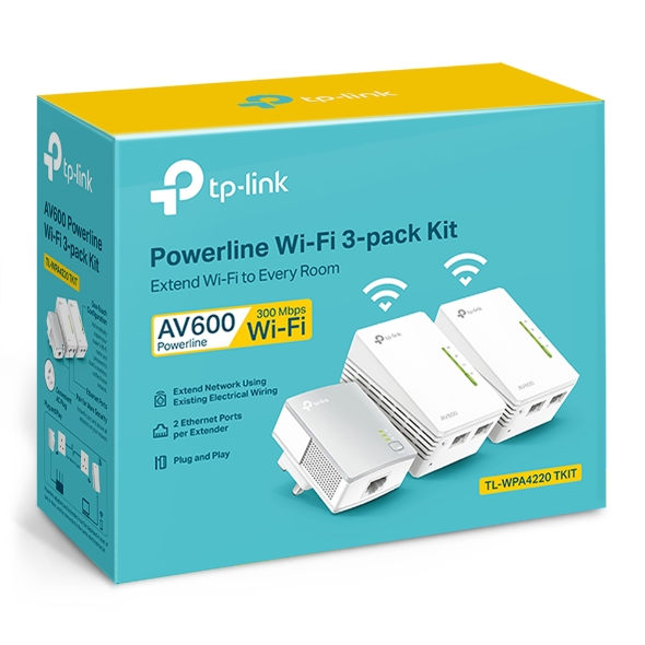 Extensor Powerline Wifi Tl Wpa4220 Tp Link Av500 a 300mbps - Promart