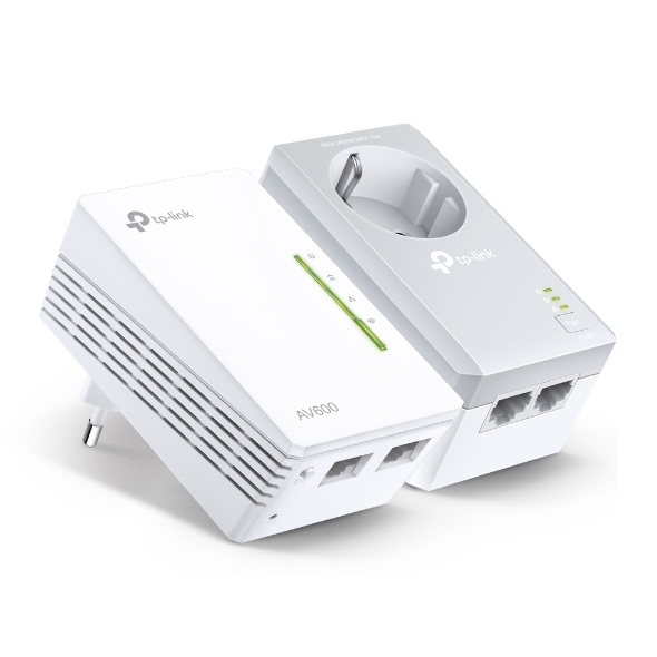 AV600-WLAN-Powerline-Extender KIT mit Steckdose 1