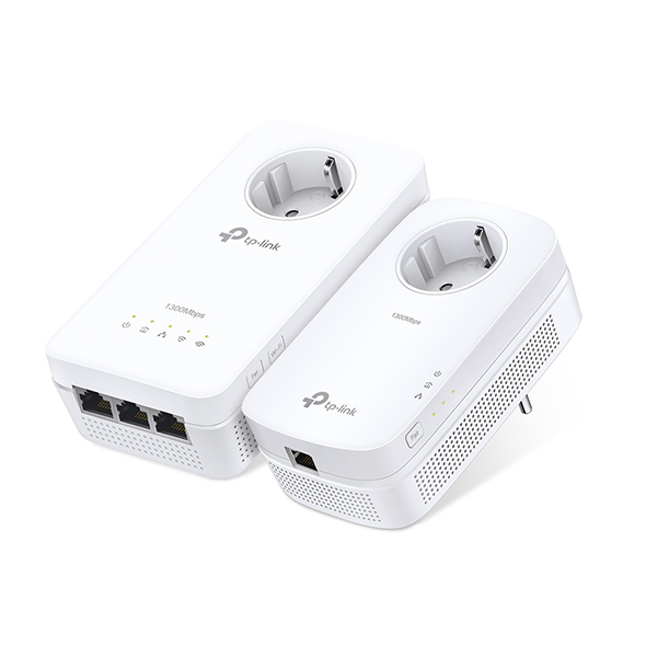 TP-LINK TL-WPA8630P - Prix Cameroun en fcfa - Adaptateur CPL Wifi AV1300 -  Avec prise gigogne - ports Eternet Gigabit