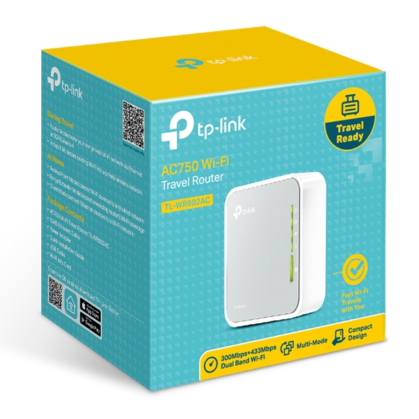 TP-Link TL-WR902AC Wi-Fi 5 IEEE 802.11ac Ethernet Wireless Router