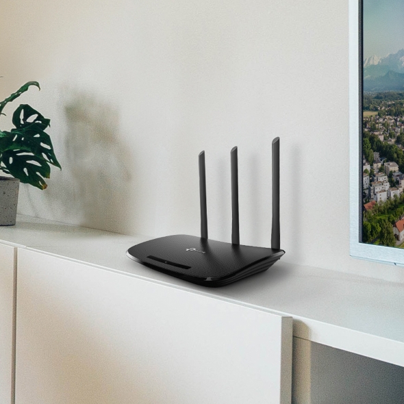 Black TP-Link TL-WR940N 450Mbps WiFi Wireless Router with 3 Antennas at Rs  1370 in Gurgaon