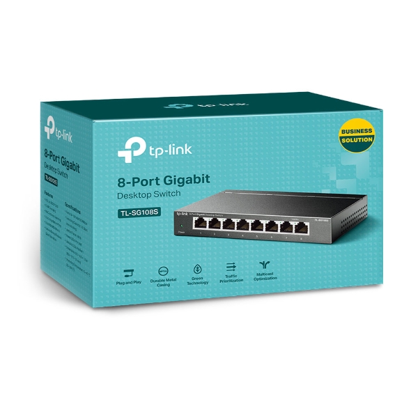 8-Port Gigabit Ethernet Switch Hub Internet Splitter 10/100/1000Mbps