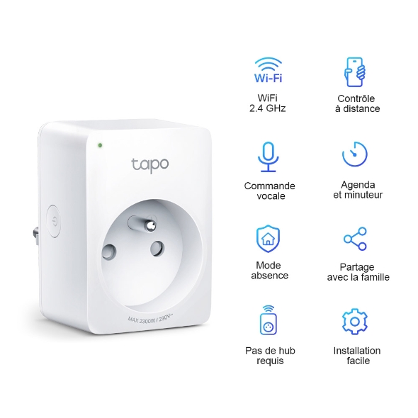 Tp-link Tapo P100 Mini Prise Intelligente Wifi Intelligente à Prix Carrefour